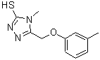 CAS#: 667437-40-3, 4-Methyl-5-[(3-methylphenoxy)methyl]-4H-1,2,4-triazole-3-thiol