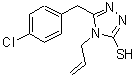 CAS 登录号：667437-95-8， 4-烯丙基-5-(4-氯苄基)-4H-1,2,4-三唑-3-硫醇