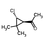 CAS 登录号：66788-38-3， 1-[(1R,3R)-3-氯-2,2-二甲基环丙基]乙酮
