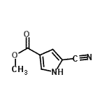 CAS#: 66832-08-4, Methyl 5-cyano-1H-pyrrole-3-carboxylate