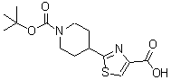 CAS 登录号：668484-45-5， 2-(1-{[(2-甲基-2-丙基)氧基]羰基}-4-哌啶基)-1,3-噻唑-4-羧酸