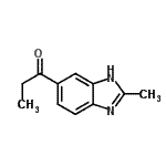 CAS#: 66923-47-5, 1-(2-Methyl-1H-benzimidazol-5-yl)-1-propanone
