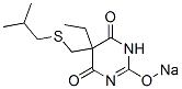 CAS 登录号：66968-51-2， 5-乙基-5-(异丁基硫甲基)-2-钠氧基-4,6(1H,5H)-嘧啶二酮