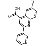 CAS#: 669709-49-3, 6-Chloro-2-(3-pyridinyl)-4-quinolinecarboxylic acid