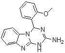 CAS 登录号：669718-22-3， 4-(2-甲氧基苯基)-1,4-二氢[1,3,5]三嗪并[1,2-a]苯并咪唑-2-胺
