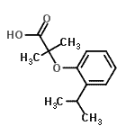 CAS#: 669726-38-9, 2-(2-Isopropylphenoxy)-2-methylpropanoic acid