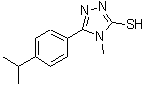 CAS 登录号：669729-28-6， 5-(4-异丙基苯基)-4-甲基-4H-1,2,4-三唑-3-硫醇