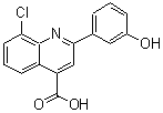 CAS 登录号：669739-31-5， 8-氯-2-(3-羟基苯基)-4-喹啉羧酸