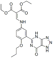 CAS 登录号：66975-54-0， [[[3-(4,7-二氢-7-氧代-1H-1,2,3-三唑并[4,5-d]嘧啶-5-基)-4-丙氧基苯基]氨基]亚甲基]丙二酸二乙酯