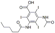 CAS 登录号:67011-42-1, 3-乙酰氨基-5-(1-氧代己基氨基)-2,4,6-三碘苯甲酸