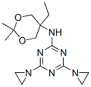 CAS 登录号:67026-15-7, 4,6-二(氮丙啶-1-基)-N-(5-乙基-2,2-二甲基-1,3-二恶烷-5-基)-1,3,5-三嗪-2-胺