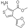 CAS 登录号：670271-04-2， 2-氨基-4-(2-呋喃基)-3-噻吩羧酸甲酯