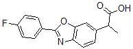 CAS 登录号：67031-45-2， 2-(4-氟苯基)-alpha-甲基-6-苯并恶唑乙酸