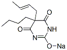 CAS 登录号：67049-97-2， 5-(2-丁烯基)-5-丁基-2-钠氧基-4,6(1H,5H)-嘧啶二酮