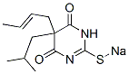 CAS 登录号:67050-02-6, 5-(2-丁烯基)-5-异丁基-2-钠硫基-4,6(1H,5H)-嘧啶二酮
