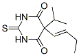 CAS 登录号:67050-07-1, 5-(1-丁烯基)-2,3-二氢-5-异丙基-2-硫代-4,6(1H,5H)-嘧啶二酮