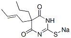 CAS 登录号:67050-15-1, 5-(2-丁烯基)-5-丙基-2-钠硫基-4,6(1H,5H)-嘧啶二酮