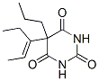 CAS 登录号:67050-94-6, 5-(1-乙基-1-丙烯基)-5-丙基-2,4,6(1H,3H,5H)-嘧啶三酮