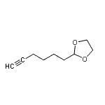 CAS 登录号：67100-12-3， 2-(5-己炔-1-基)-1,3-二氧戊环