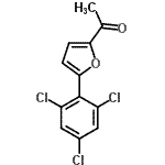 CAS 登录号：671192-08-8， 1-[5-(2,4,6-三氯苯基)-2-呋喃基]乙酮