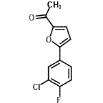 CAS 登录号：671192-09-9， 1-[5-(3-氯-4-氟苯基)-2-呋喃基]乙酮