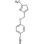 CAS#: 671754-28-2, 4-[(2-Methyl-1,3-thiazol-4-yl)methoxy]benzonitrile