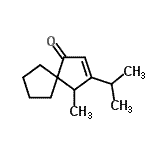 CAS 登录号：672295-30-6， 3-异丙基-4-甲基螺[4.4]壬-2-烯-1-酮