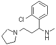 CAS 登录号：672309-98-7， 1-(2-氯苯基)-N-甲基-3-(1-吡咯烷基)-1-丙胺