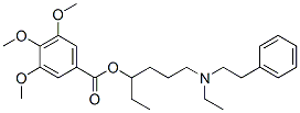 CAS#: 67293-40-7, 3,4,5-Trimethoxybenzoic Acid 4-[Ethyl(Phenethyl)Amino]-1-Ethylbutyl Ester