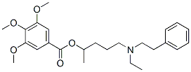 CAS 登录号：67293-46-3， 3,4,5-三甲氧基苯甲酸 4-[乙基(苯乙基)氨基]-1-甲基丁酯