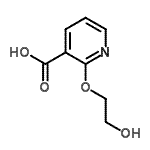 CAS#: 672957-98-1, 2-(2-Hydroxyethoxy)nicotinic acid