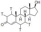 CAS 登录号：67308-98-9， (17b)-17-羟基-雄甾-4-烯-3-酮-1,2,6,7-T4