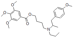 CAS#: 67338-56-1, 3,4,5-Trimethoxybenzoic Acid 4-[(4-Methoxy-alpha-Methylphenethyl)Propylamino]Butyl Ester