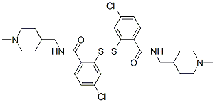 CAS#: 67342-59-0, 2,2'-Dithiobis[4-Chloro-N-[(1-Methyl-4-Piperidyl)Methyl]Benzamide]