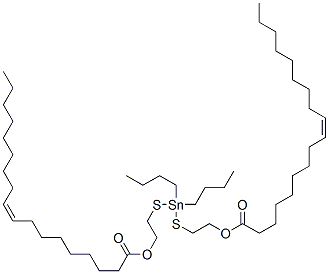 CAS 登录号：67361-77-7， (二丁基锡烷亚基)二(硫代亚乙基)二油酸酯