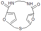 CAS 登录号：67364-52-7， 18,19-二氧杂-3-硫杂-10,13-二氮杂三环[13.2.1.15,8]十九碳-5,7,15,17(1)-四烯-9,14-二酮