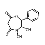 CAS 登录号：67376-72-1， (2R,3S)-3,4-二甲基-2-苯基-1,4-氧杂氮杂环庚烷-5,7-二酮