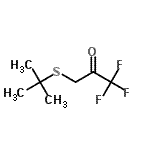 CAS#: 674304-59-7, 1,1,1-Trifluoro-3-[(2-methyl-2-propanyl)sulfanyl]acetone