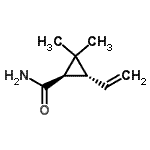 CAS 登录号：67488-72-6， (1R,3R)-2,2-二甲基-3-乙烯基环丙烷甲酰胺