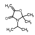 CAS#: 675120-15-7, 3-Isopropyl-2,2-dimethyl-5-methylene-1,3-oxazolidin-4-one