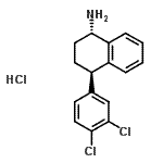 CAS 登录号：675126-07-5， (1S,4R)-4-(3,4-二氯苯基)-1,2,3,4-四氢-1-萘胺盐酸盐(1:1)