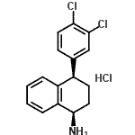 CAS#: 675126-09-7, (1R,4R)-4-(3,4-Dichlorophenyl)-1,2,3,4-tetrahydro-1-naphthalenamine hydrochloride (1:1)