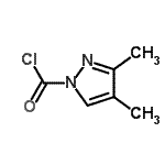 CAS 登录号：67514-63-0， 3,4-二甲基-1H-吡唑-1-甲酰氯