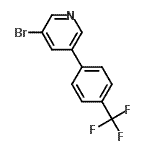 CAS 登录号：675590-01-9， 3-溴-5-[4-(三氟甲基)苯基]吡啶