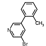 CAS#: 675590-12-2, 3-Bromo-5-(2-methylphenyl)pyridine