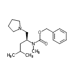 CAS#: 675602-77-4, Benzyl methyl[(2S)-4-methyl-1-(1-pyrrolidinyl)-2-pentanyl]carbamate