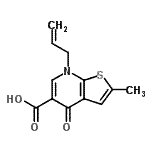 CAS#: 67637-73-4, 7-Allyl-2-methyl-4-oxo-4,7-dihydrothieno[2,3-b]pyridine-5-carboxylic acid