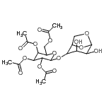 CAS#: 67650-35-5, 2-(Acetoxymethyl)-6-[(3,4-dihydroxy-6,8-dioxabicyclo[3.2.1]oct-2-yl)oxy]tetrahydro-2H-pyran-3,4,5-triyl triacetate