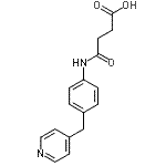CAS 登录号：676599-90-9， 4-氧代-4-{[4-(4-吡啶基甲基)苯基]氨基}丁酸