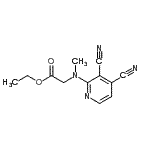 CAS 登录号：676601-84-6， 乙基N-(3,4-二氰基-2-吡啶基)-N-甲基甘氨酸酯